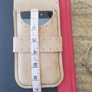 Brand New - PIGSKIN LEATHER PHONE CASE - 6.5"X3.5" Samsung Galaxy S10